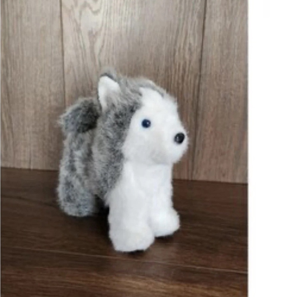 American Girl Gray and White Plush Husky Stuffed Animal